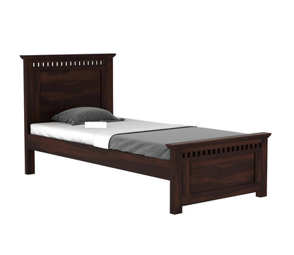 Solid Sheesham Wood Single Bed Cot Without Storage